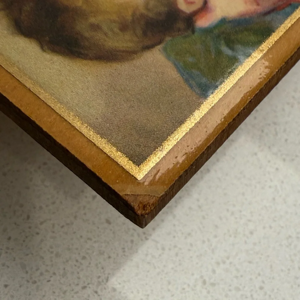 Vintage Picture Laurette Patten 1930s 1940s Baby Bottle Puppy Wall Art Nursery - Picture 9 of 12